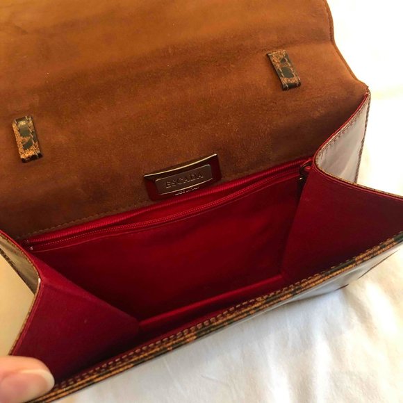 Genuine Escada Designer Leopard Print Hand Bag - Made in Italy - Picture 7 of 16